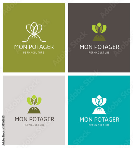logotype pour une entreprise d'agriculture spécialisée en permaculture 
