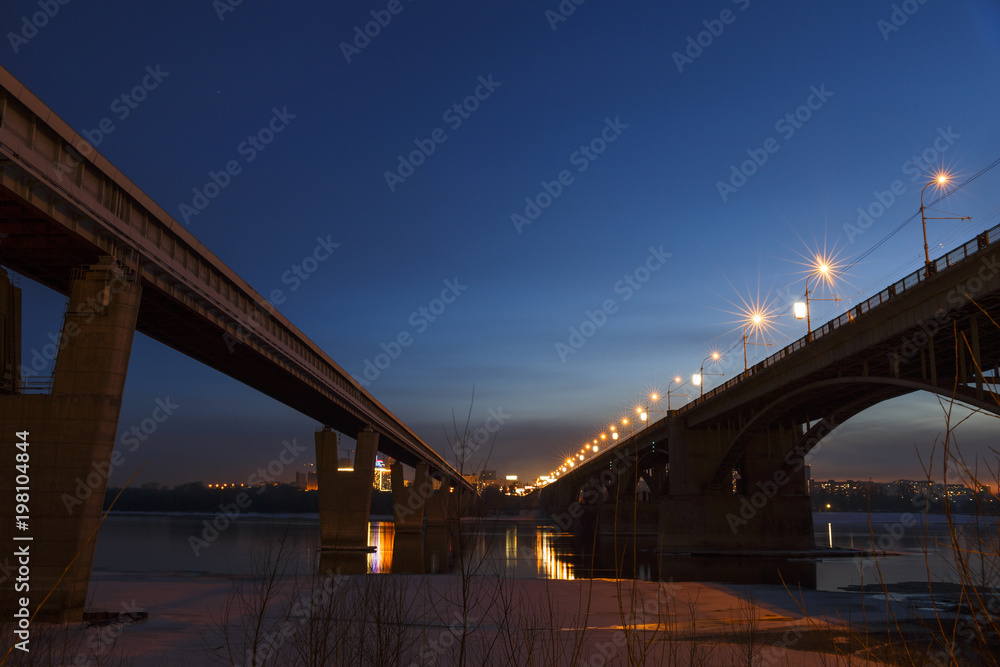 Bridges of Novosibirsk. March 2018.