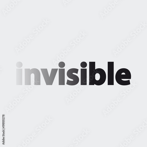 Logotipo invisible en fondo gris
