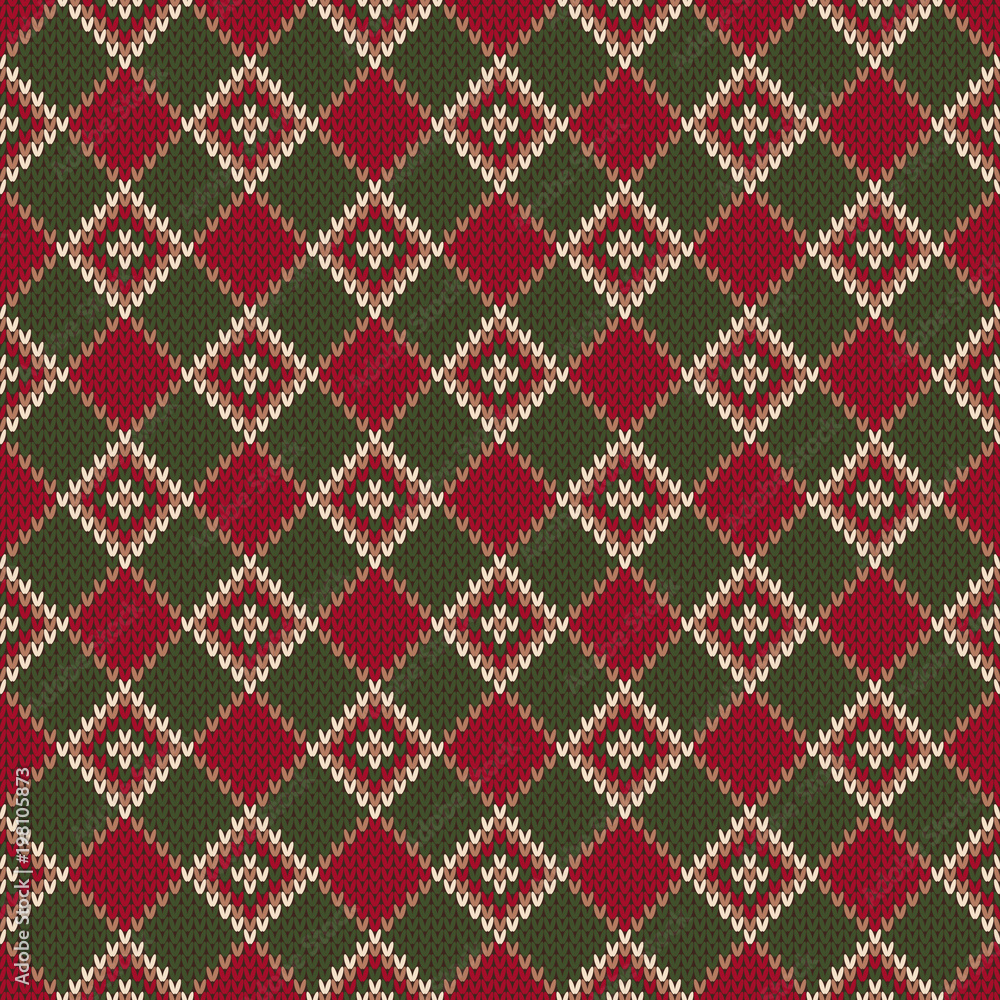 Abstract Seamless Knitting Pattern. Christmas Knitted Sweater Design. Wool Knit Texture Imitation Abstract Seamless Knitting Pattern. Christmas Knitted Sweater Design. Wool Knit Texture Imitation