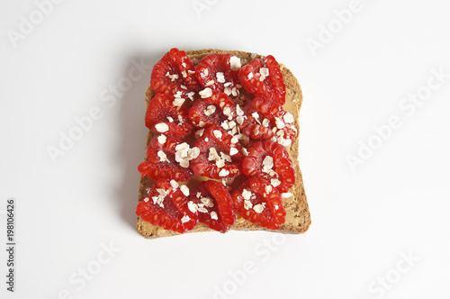 Wallpaper Mural Fruit berry and peanut butter sandwich Torontodigital.ca