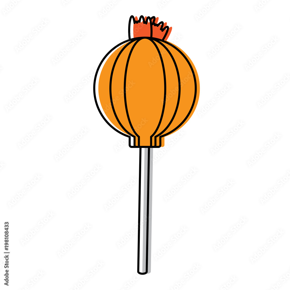 lollipop candy icon over white background, colorful design. vector illustration