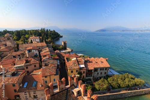 Sirmione, Italy seen from scaliger castle