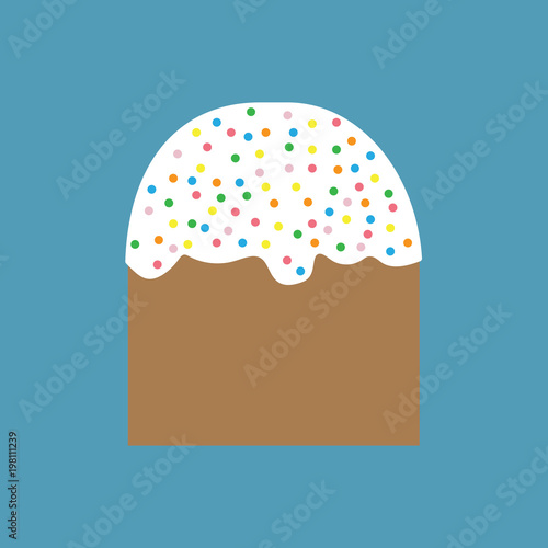 easter cake icon- vector illustration