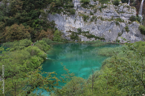 waterfalls in plitvice lakes national park  Croatia