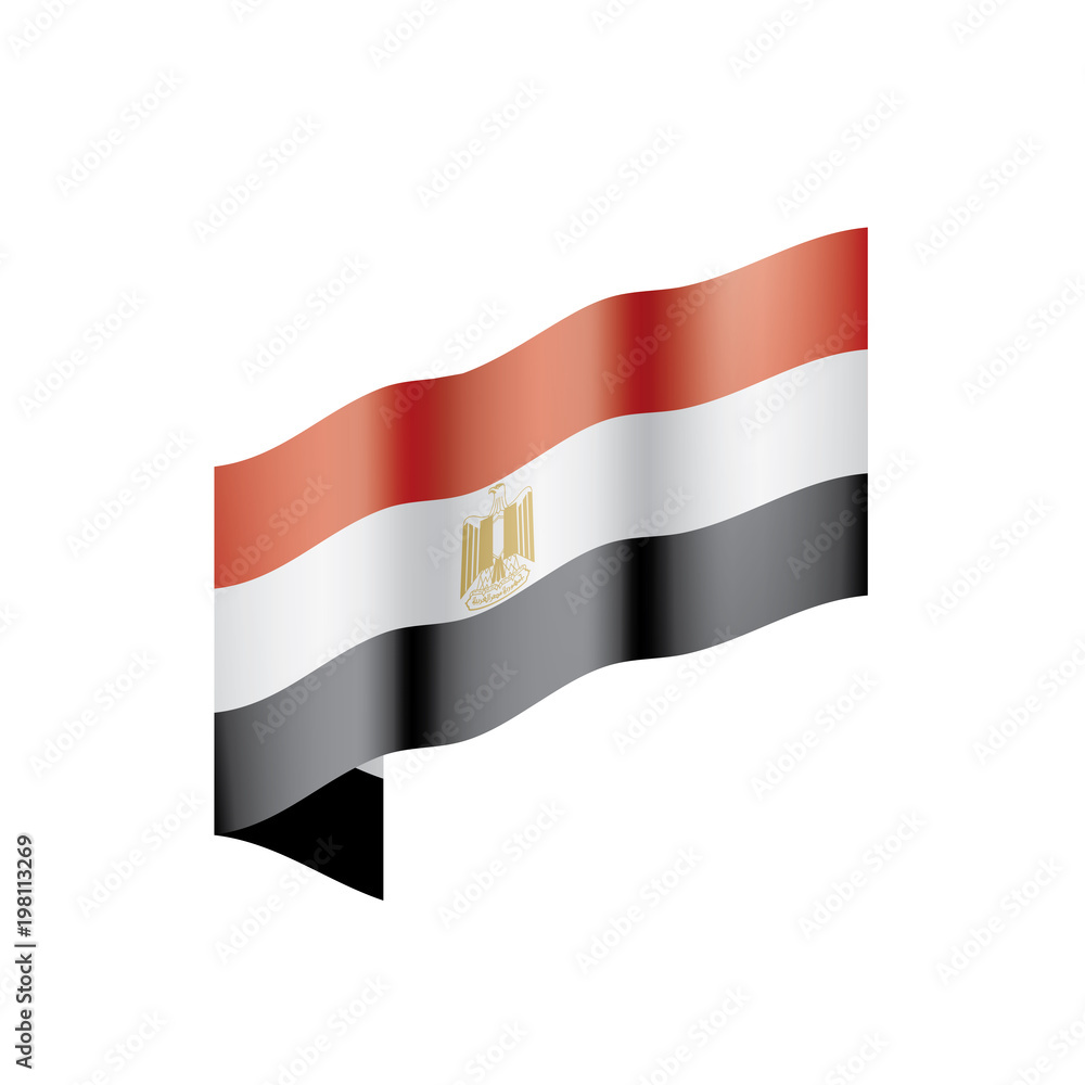 Egypt flag, vector illustration Egypt flag, vector illustration