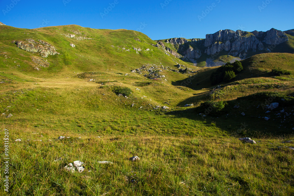 Serene landscape in the mountains of Montenegro Serene landscape in the mountains of Montenegro