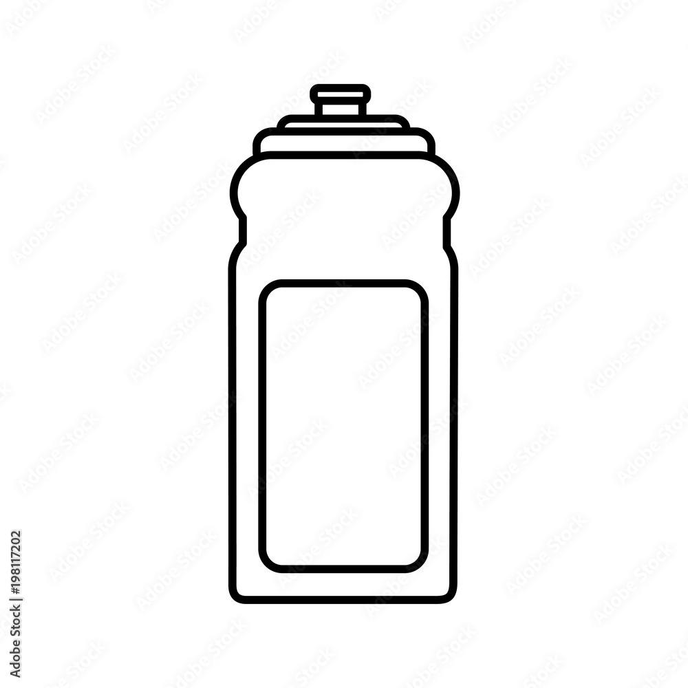 sport bottle water hydration healthy lifestyle vector illustration outline design sport bottle water hydration healthy lifestyle vector illustration outline design