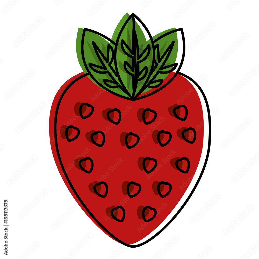 Obraz premium strawberry fruit nutrition diet fresh healthy lifestyle vector illustration