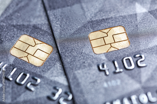Credit cards with chips, cl...