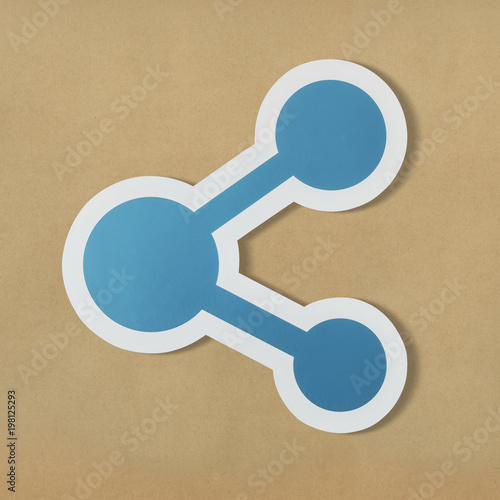 Symbol of sharing technology icon photo