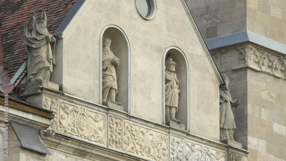 Sculptures of saints on the Saint Michael cathedral, Alba Iulia Sculptures of saints on the Saint Michael cathedral, Alba Iulia
