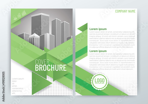 Business Brochure, Flyer Design, Leaflet in a4 Template, Cover Book and Annual Report-Vector Illustration