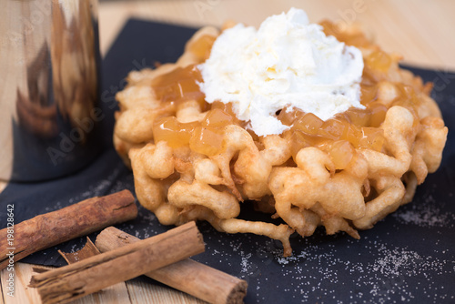 Cinnamon Apple Funnel Cake