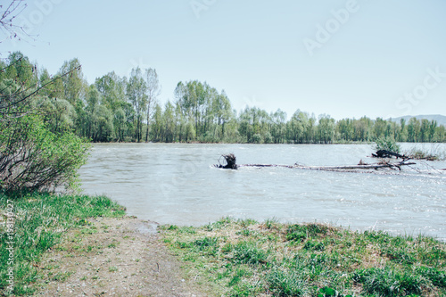 Eastern Kazakhstan. Spring on the rivers photo