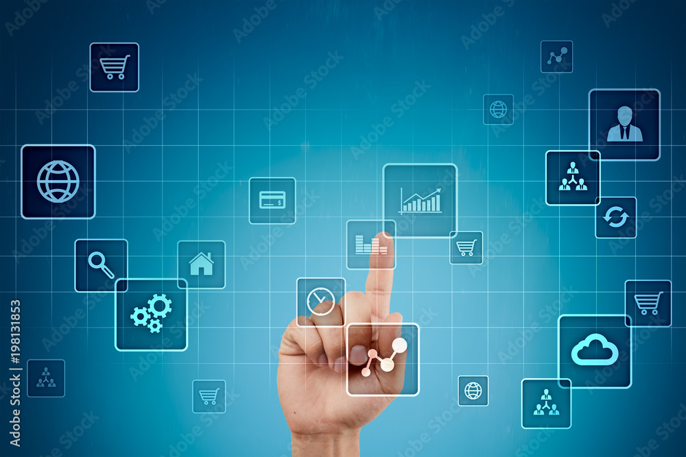 Virtual screen interface with applications icons. APPS. Strategy planning Internet technology concept. Virtual screen interface with applications icons. APPS. Strategy planning Internet technology concept.