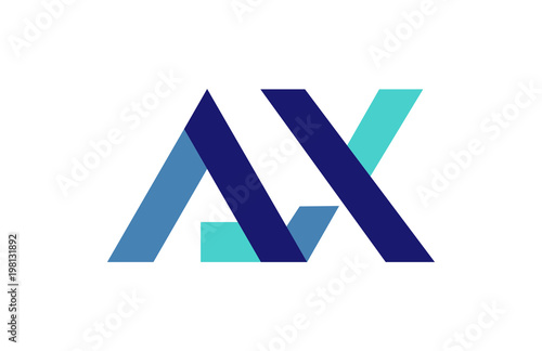 AX Ribbon Letter Logo