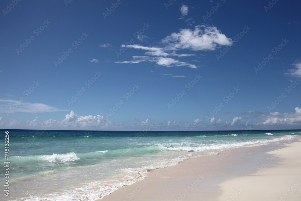 Beautiful Time N Place beach with blue sky, turquiose water & white sand, Falmouth, Jamaica, Caribbean. Beautiful Time N Place beach with blue sky, turquiose water & white sand, Falmouth, Jamaica, Caribbean.