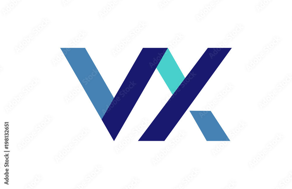 VX Ribbon Letter Logo VX Ribbon Letter Logo