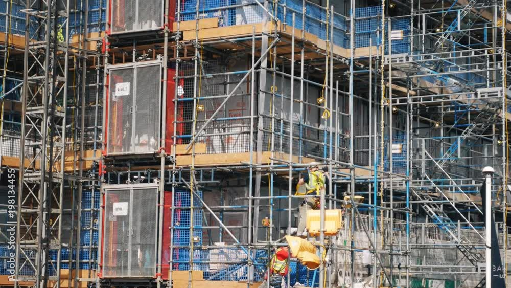 Builders on the construction site. Builders on the construction site.