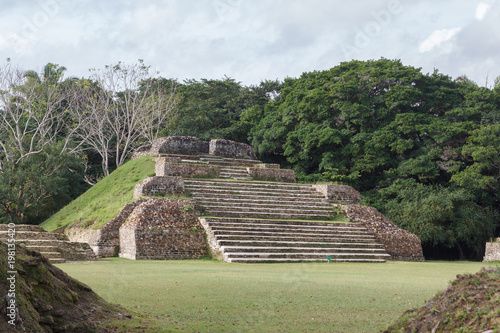 Ruins of the ancient Mayan archaeological site Altun Ha, Belize photo