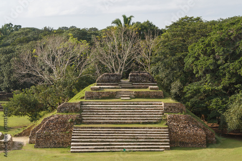 Ruins of the ancient Mayan archaeological site Altun Ha, Belize photo