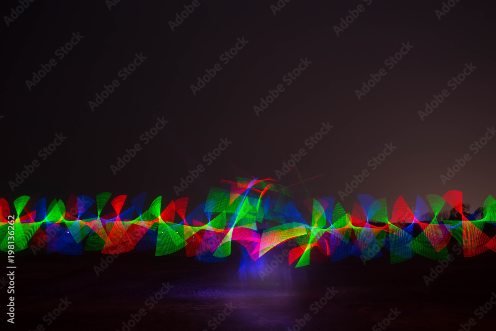 multicolor led light painting circle multicolor led light painting circle