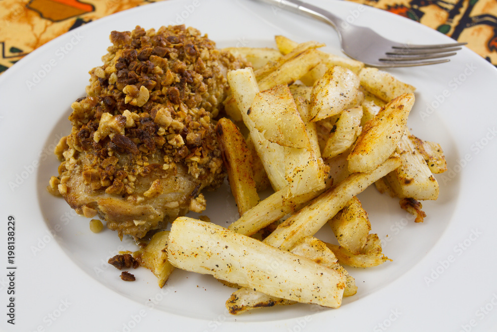 poulet aux cacahuètes