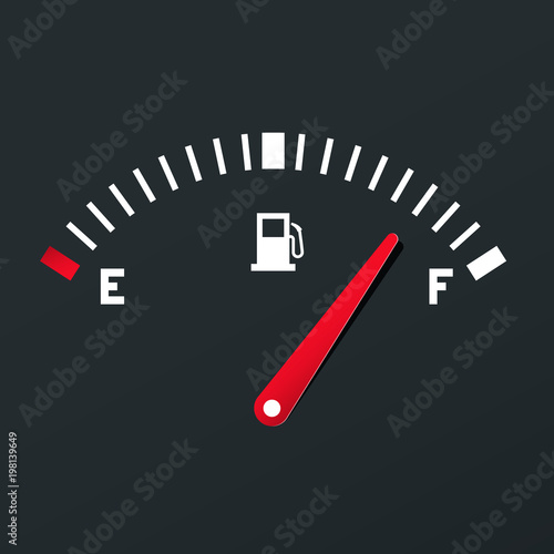 Fuel Icon. Vector Gas Dashboard.