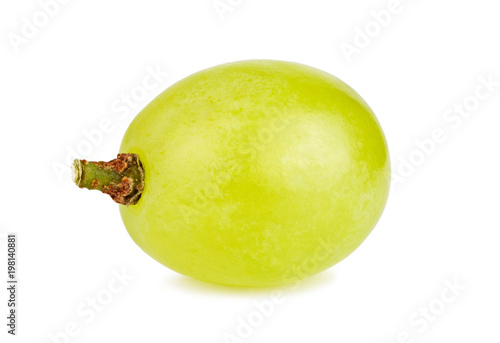 Foto One grape isolated on white background closeup