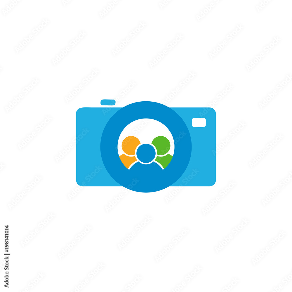 People Camera Logo Icon Design People Camera Logo Icon Design