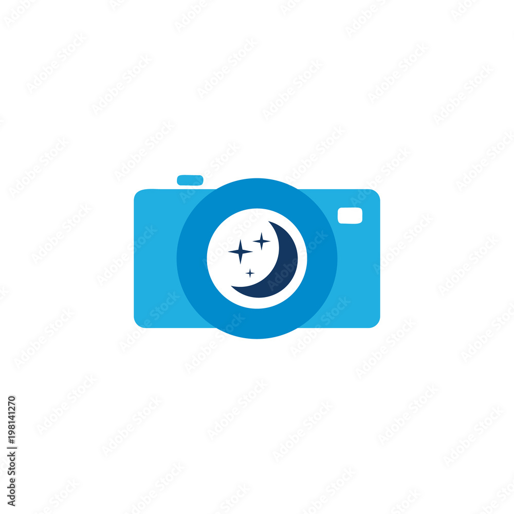 Moon Camera Logo Icon Design Moon Camera Logo Icon Design