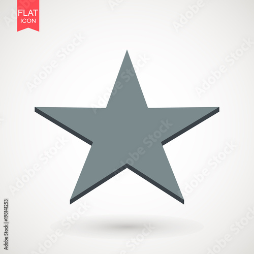 Star logo vector   black favorite web symbol. Star Icon vector. Simple flat symbol . Perfect pictogram illustration on white background