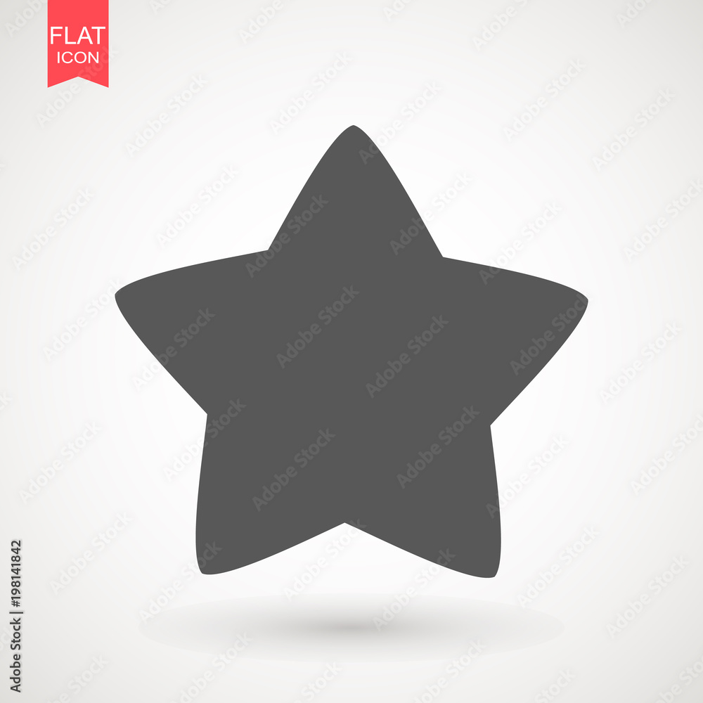 Round star vector icon , grey favorite web symbol. Star Icon vector. Simple flat symbol. Perfect pictogram illustration on white background Round star vector icon , grey favorite web symbol. Star Icon vector. Simple flat symbol. Perfect pictogram illustration on white background