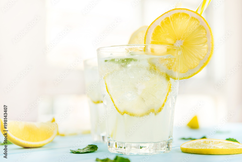 Refreshing cold lemonade juice drinks for summer Refreshing cold lemonade juice drinks for summer