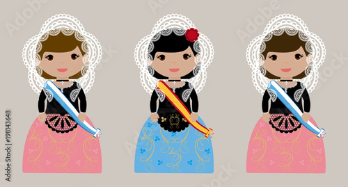 Beauty and ladies - Hogueras San Juan, Alicante (Spain)