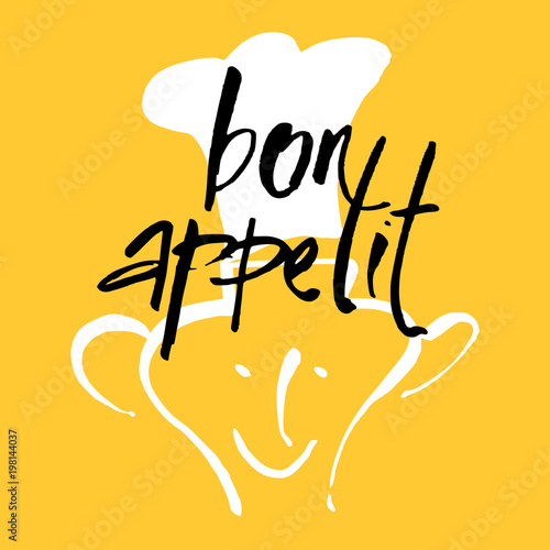 bon appetit lettering template