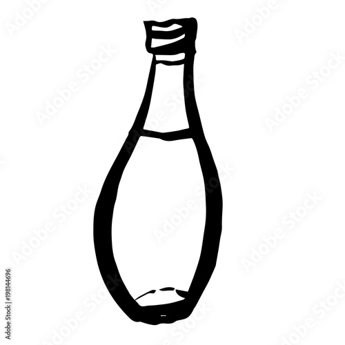 bottle doodle hand drawn