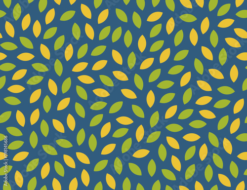 Leaves Pattern. Endless Background. Seamless