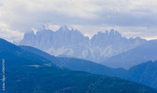 Val di Funes and Seceda Odle peak in Dolomites, Italy Alps © Ioan Panaite