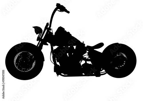silhouette of motorcycle vector