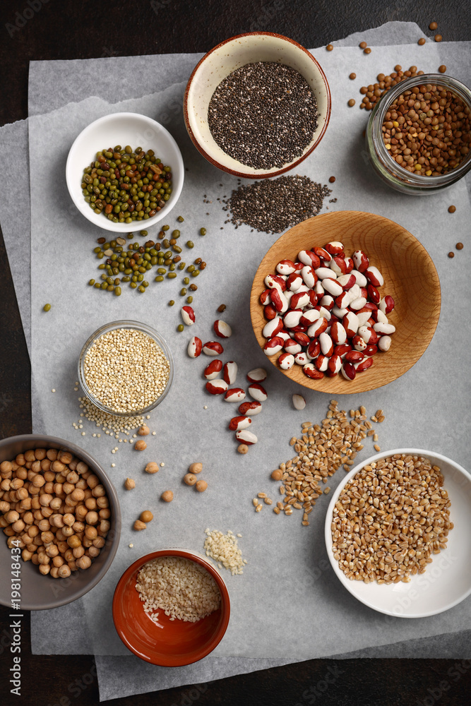Super foods cereals and beans above Super foods cereals and beans above