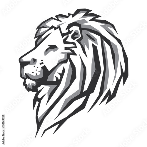 Fototapeta Naklejka Na Ścianę i Meble -  Lion Head Vector Logo