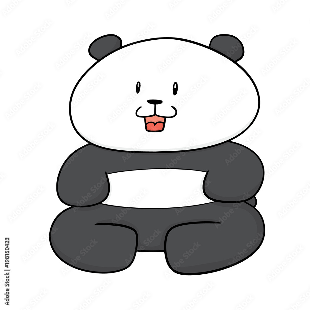 Naklejka premium vector of panda