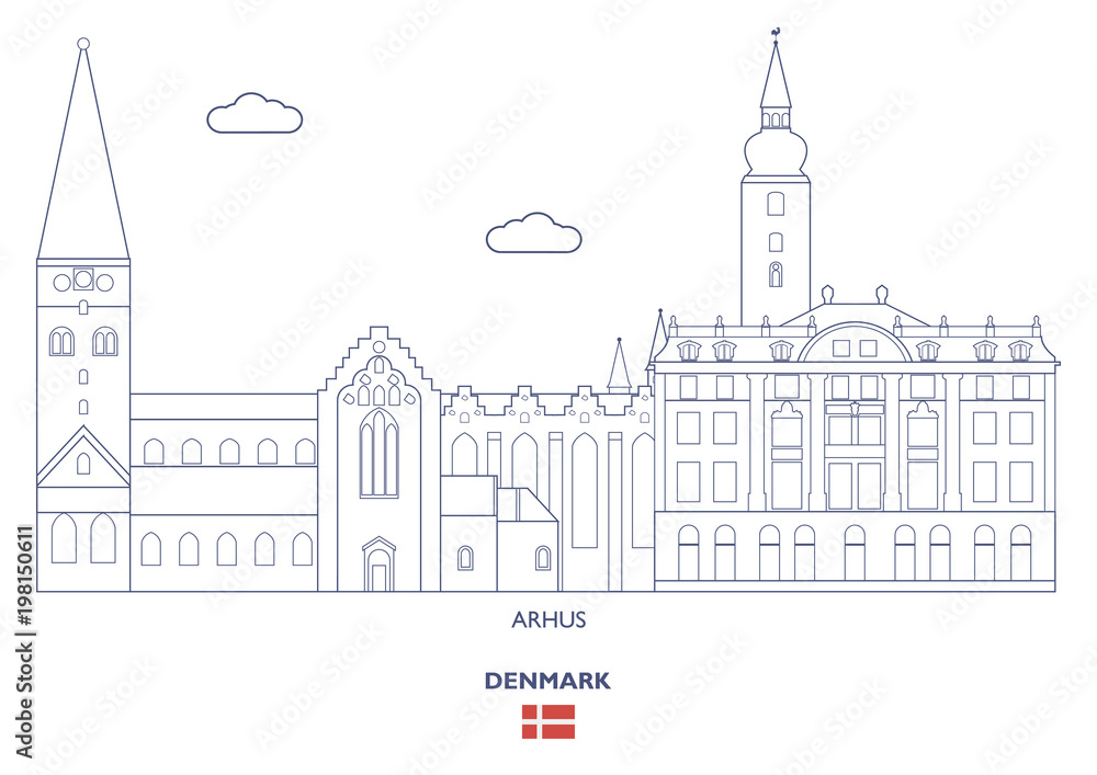 Arhus City Skyline, Denmark