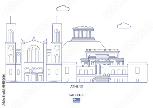 Athens City Skyline  Greece