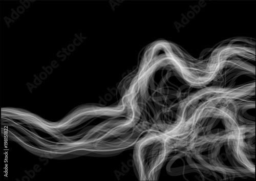 smoke on black