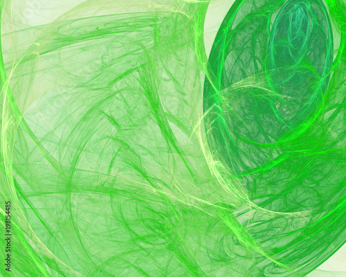 Abstract background. Fractal green veil
