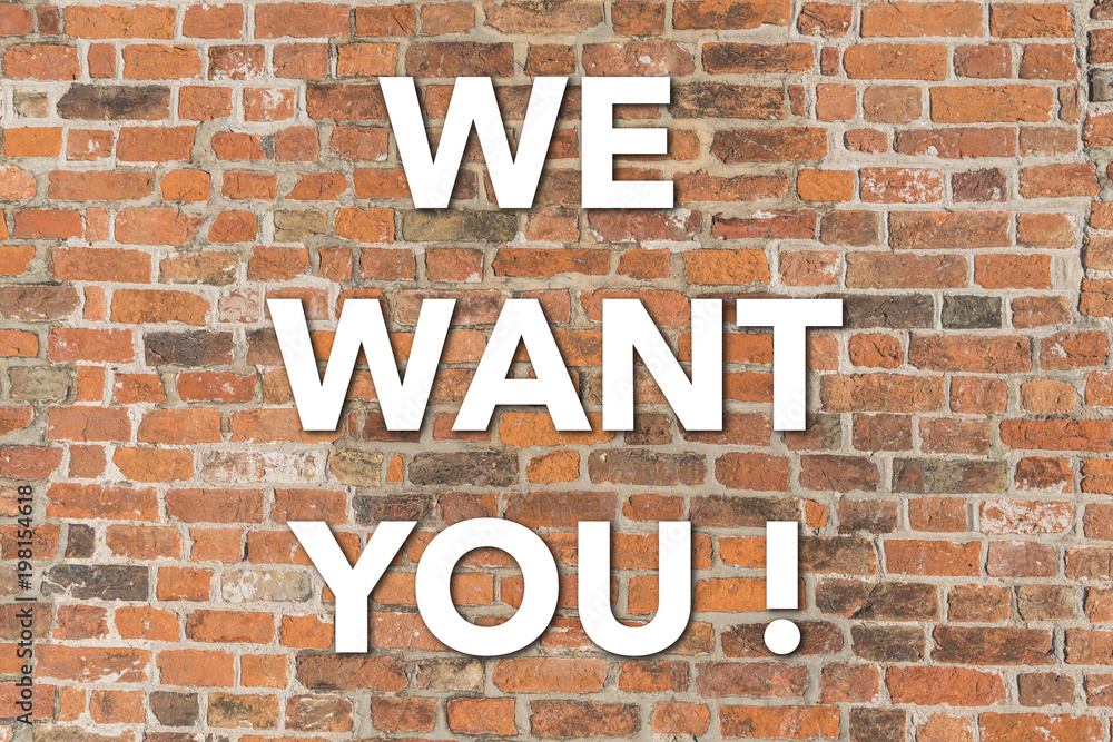 We want you! We are hiring! Join our team!