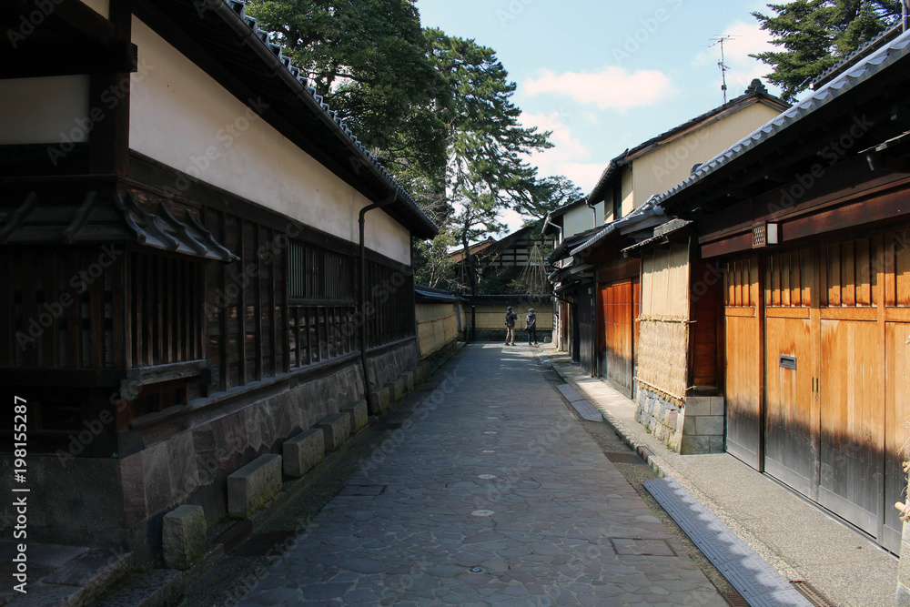 The Nagamachi area, known as samurai district of Kanazawa